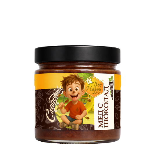 Сладоежко - Mед с шоколад 250 гр.